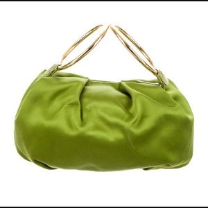 Vintage Kate Spade Satin Bracelet Clutch Evening Bag